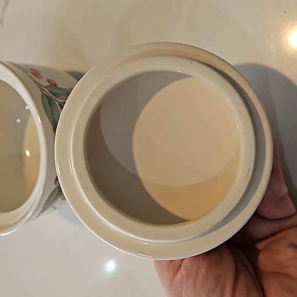 Corelle Coordinates Abundance Stoneware Creamer & Sugar Fruit Pattern Multicolor - Picture 6 of 7